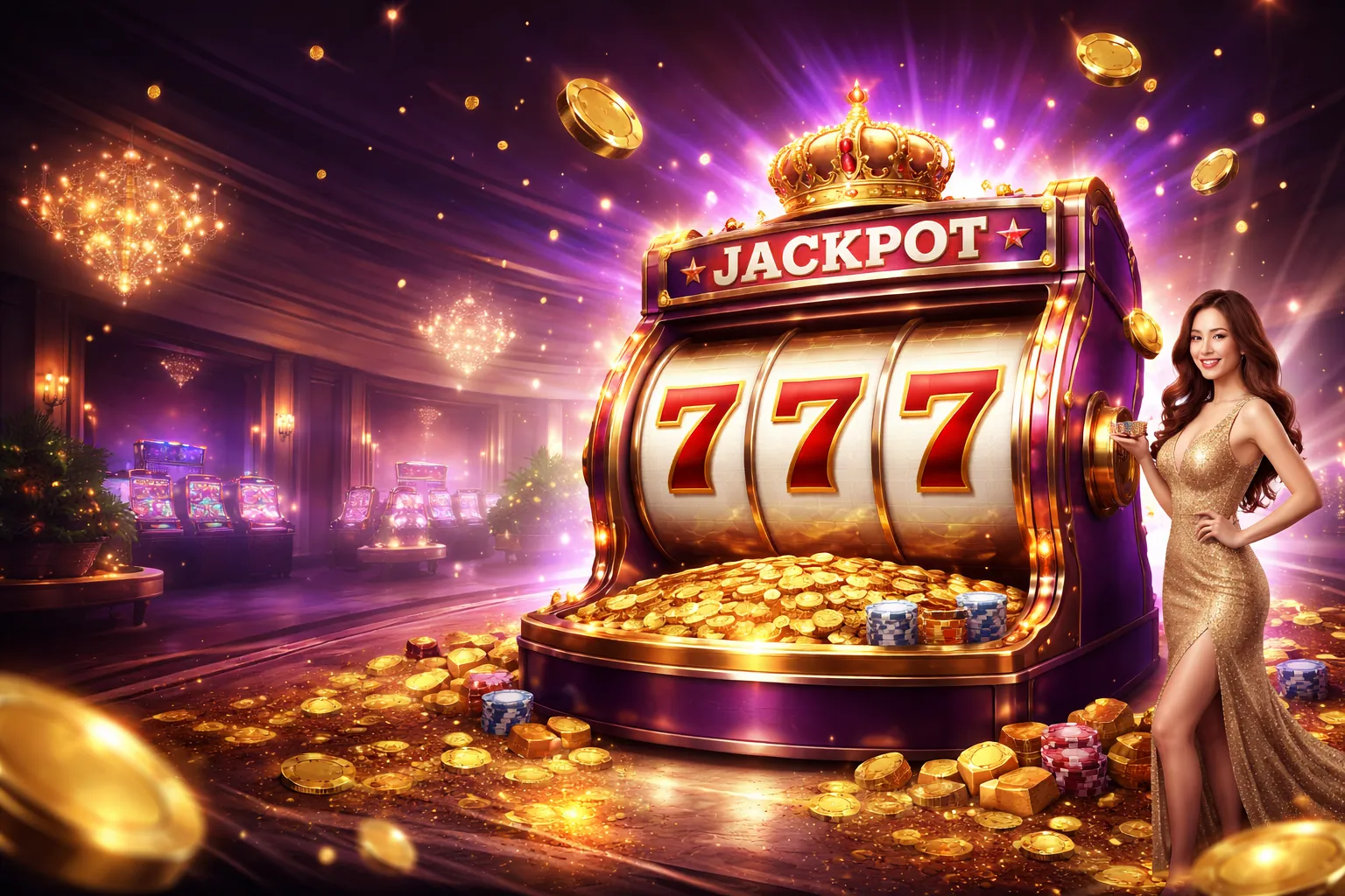 Hình ảnh trò chơi slot trực tuyến hấp dẫn tại Việt Nam